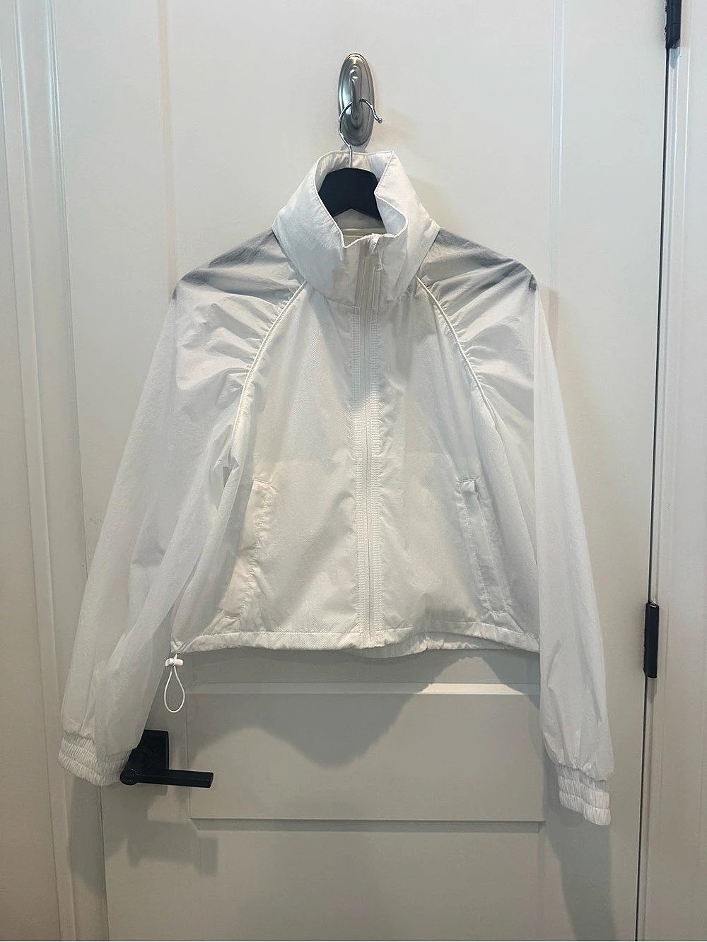 White All in Motion Windbreaker